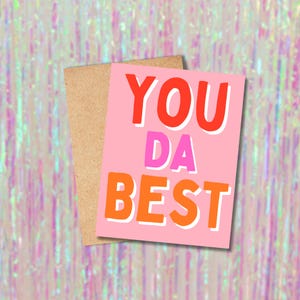 Eres la mejor tarjeta de felicitación, tarjeta de amor, di hola, felicitaciones, tarjeta de agradecimiento, solo porque eres el mejor