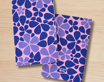 Pink and Purple Notebook, Soft Cover Journal, Dot Grid Notebook, Bullet Notebook, Sketchbook, Diary