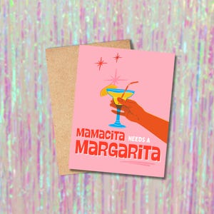 Mamacita Grußkarte, Muttertag, Muttertag, Margarita Grußkarte, Let's get Drinks Karte