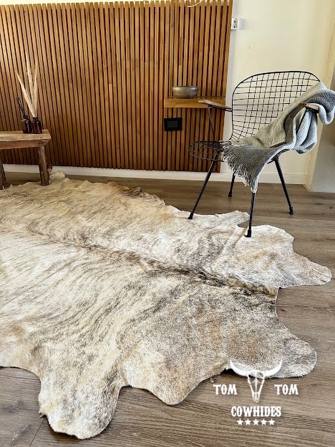 Brindle Jumbo Cowhide Rug - Size 7-8ft main image 1