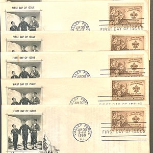 Boy Scouts Of America FDC First Day Cover 1950 Valley Forge National Jamboree