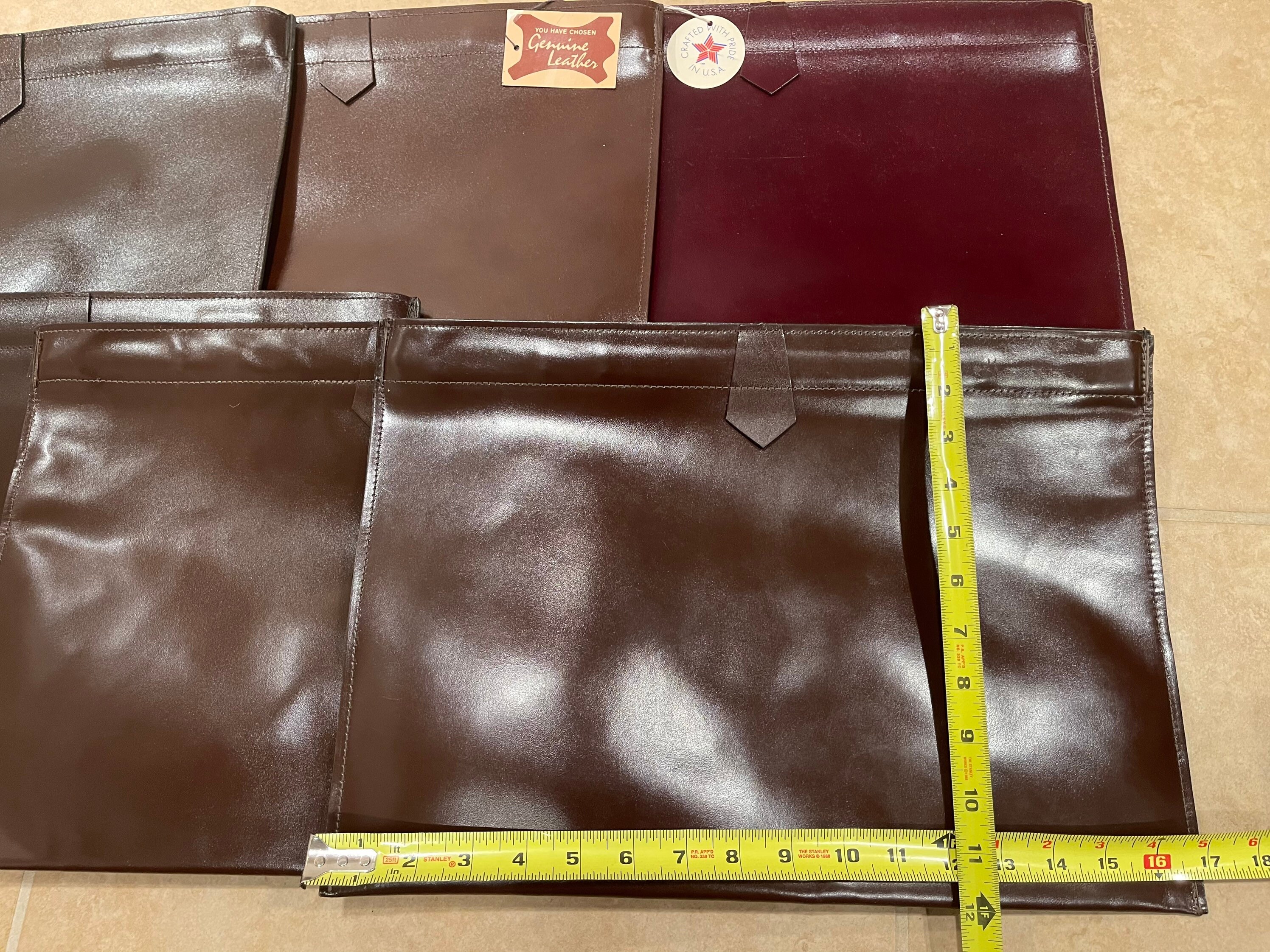 GENUINE LEATHER Expandable Laptop Portfolio Case Beautiful and Brand