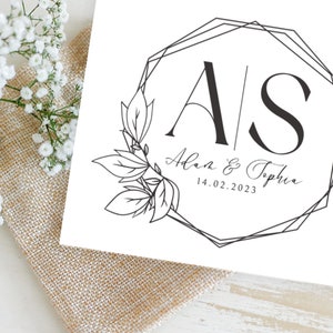 Simple Wedding Logo Template Canva - 100% Editable