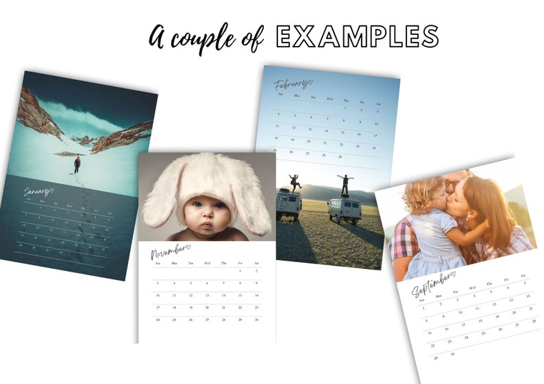 2024 Calendar Canva Template 100 Editable Etsy