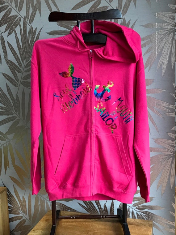 Personalised zip store hoodie