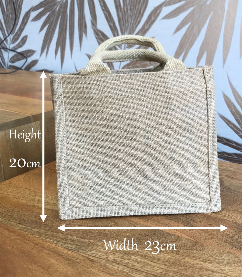 Personalised Tote Bag Hessian Bag Lunch Bag Small Bag Etsy UK
