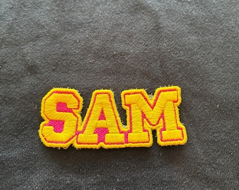 Custom Embroidered badge, Name badge, any colour combination