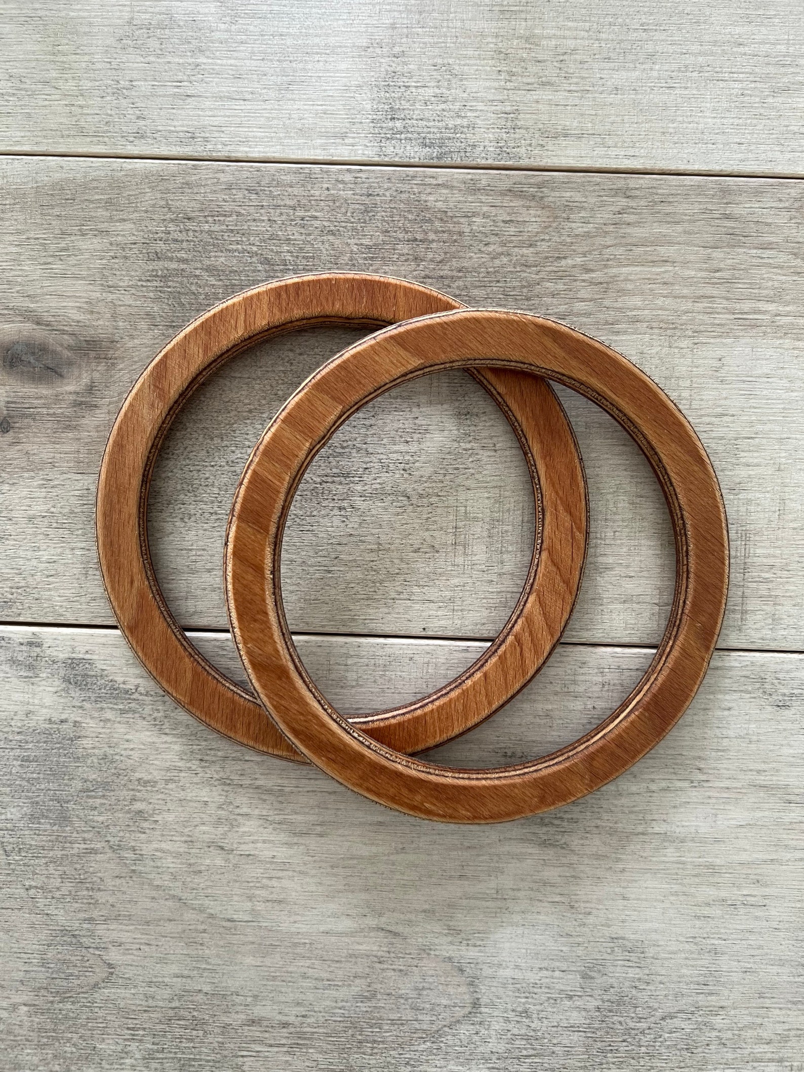 Macrame Box Handles Beech Wood Circular Bag Handles: Macrame Bag Material (pair, 5.5 Inch ...