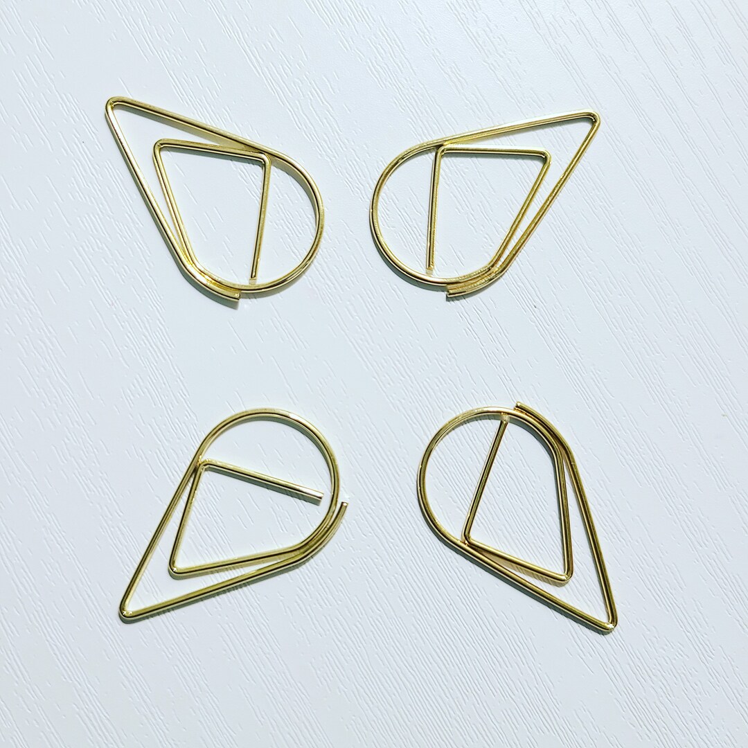 4 Gold Tear Drop Paper Clip Rosegold Paper Clip Silver Etsy 4-gold-tear-drop-paper-clip-rosegold-paper-clip-silver-etsy