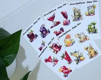 Happy Hour Sticker Collection - Planner Stickers