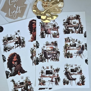 Peaceful Bliss Vol 2 stickercollectie: maak je dagelijkse spreads mooier met onze dagboekkit en plannerpoppenstickers