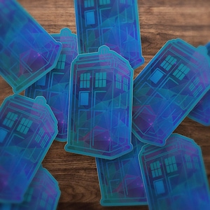 Doctor Who Hologram Tardis Sticker!