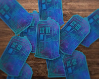 Doctor Who Hologram Tardis Sticker!