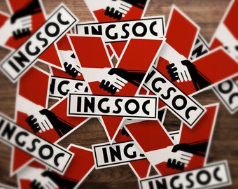 George Orwell "1984" INGSOC Sticker!