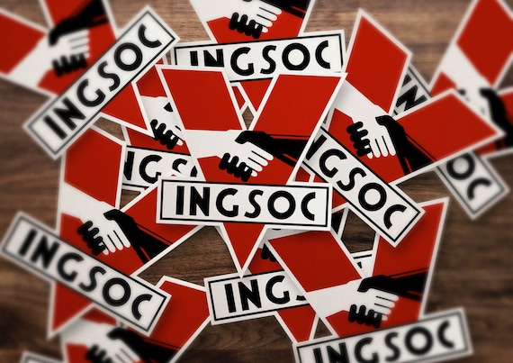 George Orwell 1984 INGSOC Sticker!