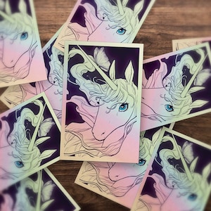 The Last Unicorn and the Butterfly Hologram Sticker!