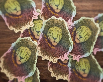 Chronicles of Narnia Aslan "He's not a tame lion" Sticker - HOLOGRAM EDITION!