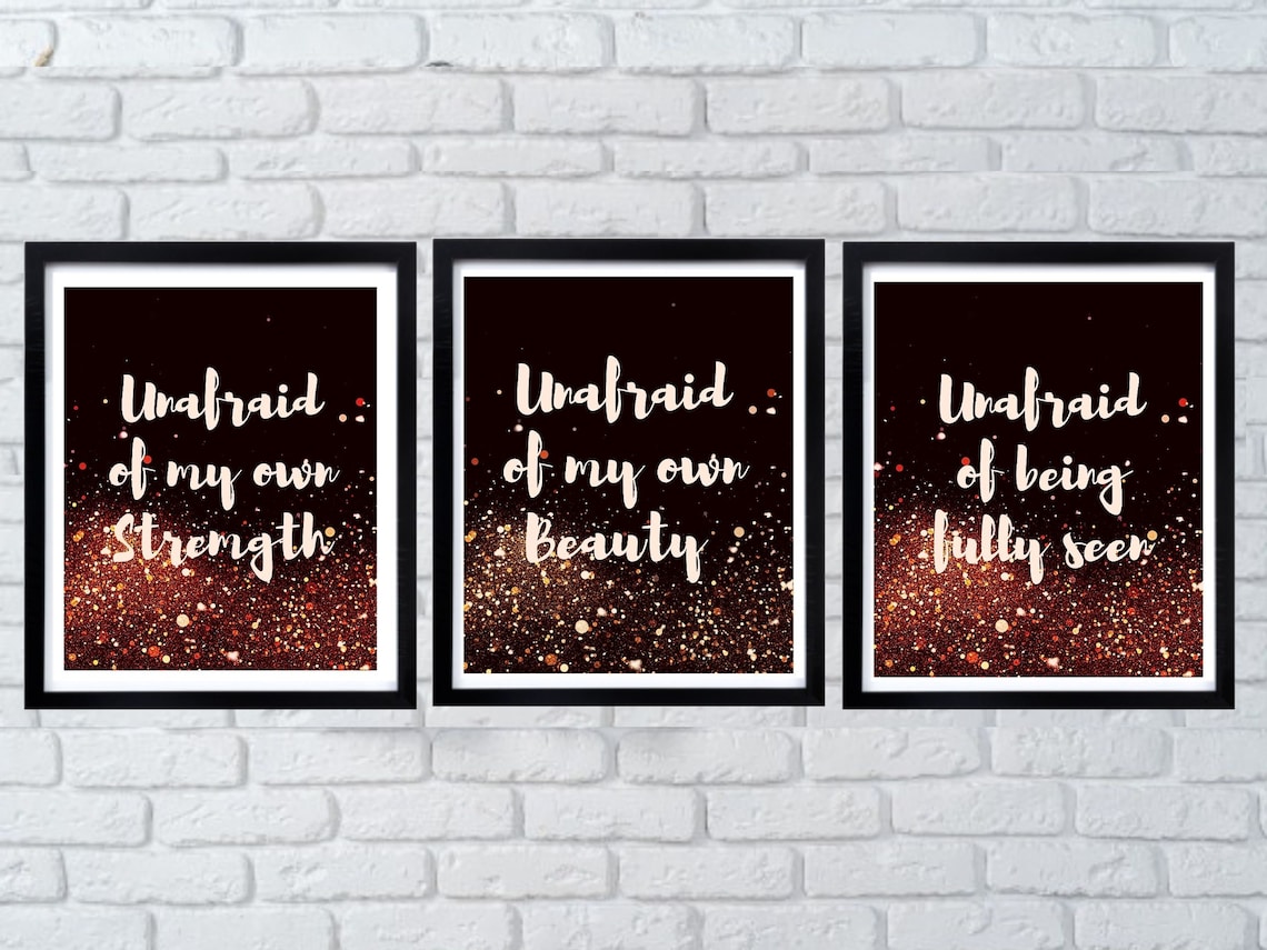 Set of 3 Prints, Inspirational Wall Art, Inspirational Quotes