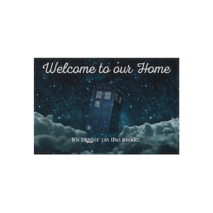 Dr Who Outdoor Rug Welcome Mat Dr Who Rug,Police Box Rug,Blue Rug,Doctor Who Rug,Custom Rug,Police Rug,Gift for Him Tardis