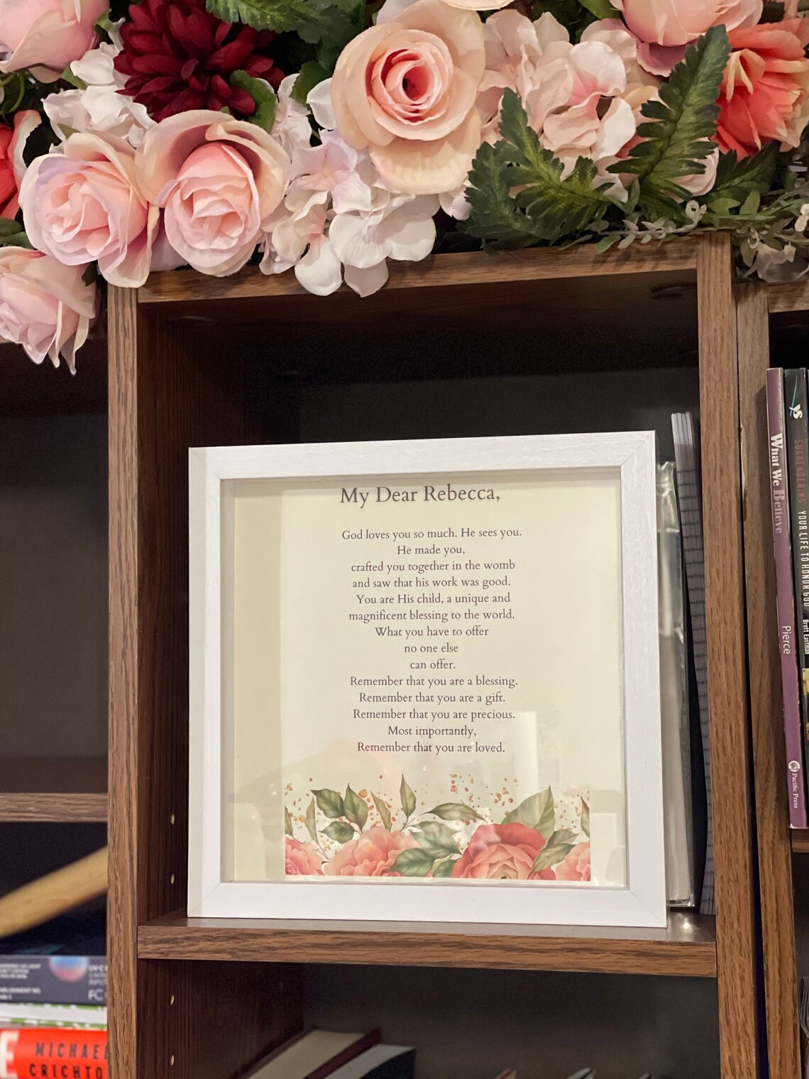 Love Letter, Custom, Shadow Box, Gift for Her, Anniversary, Can