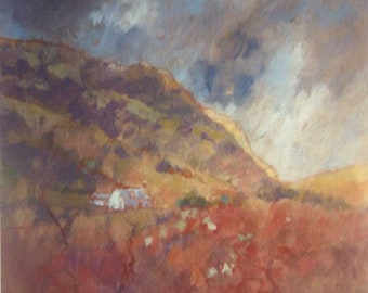 Giclee Print 'Sanctuary on the Hill', from an Original Oil Painting by Artist Leila Neal