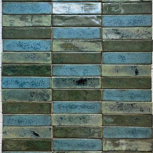 piastrelle, piastrelle rettangolari,piastrelle in ceramica fatte a mano,piastrelle verdi fatte a mano, decori in ceramica