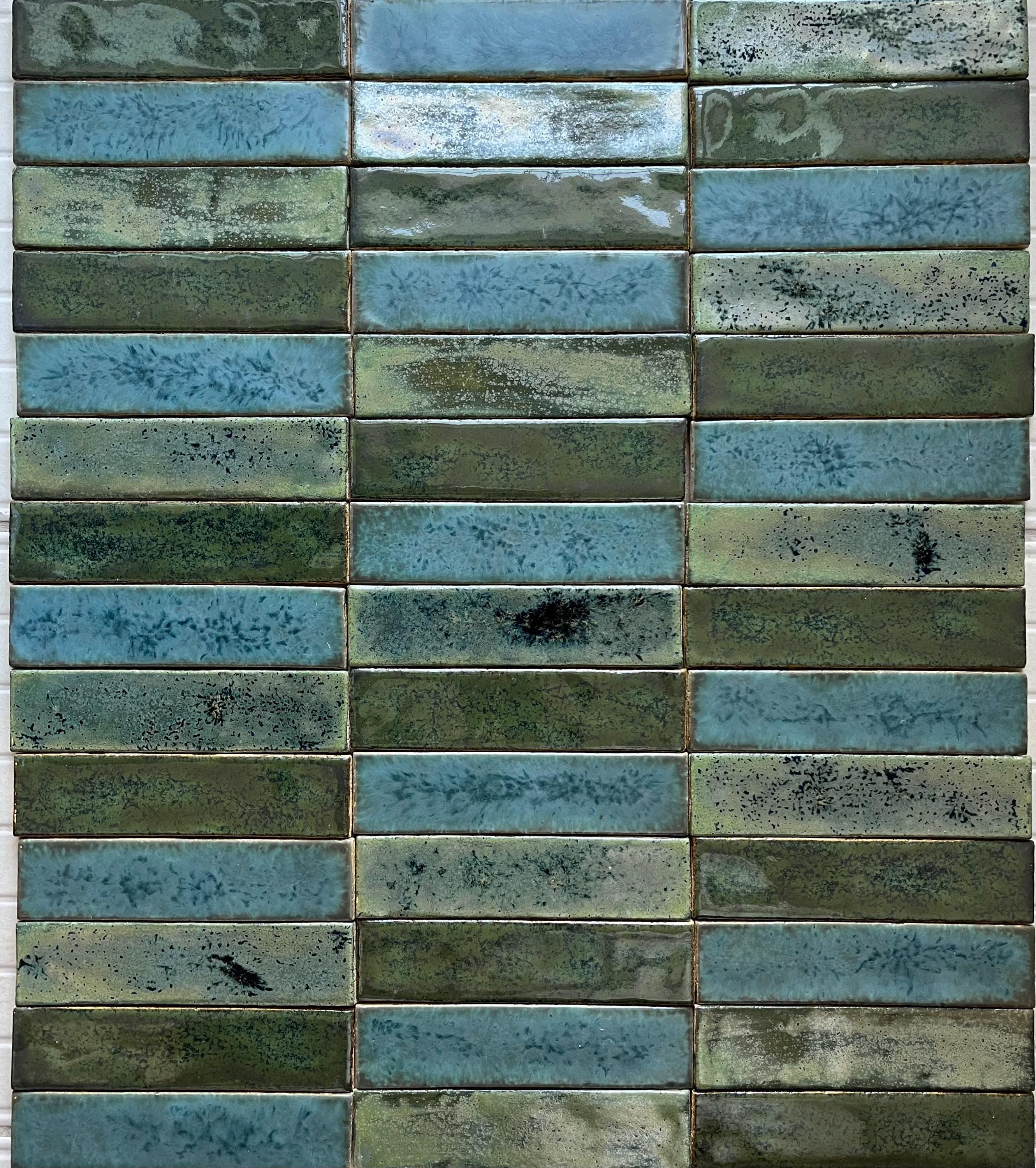 Tiles, Rectangular Tiles, Handmade Ceramic Tiles, Mint Handmade Tiles ...
