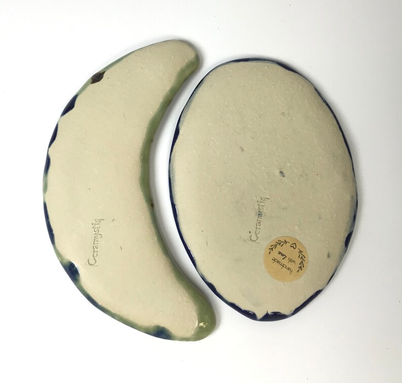 Ceramystiq Luna Series Soap Dish and Jewelry Plate - Thumbnail 3