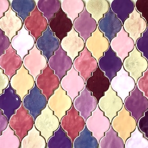 ceramic tiles &quot;Arabesque&quot;, handmade ceramic tiles, wall tiles, handicraft kitchen tiles, handmade tiles,mosaic tiles