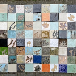 Super Offer! READY TO SHIP; 0,82 m2 of square ceramic tiles, handmade ceramic tiles, wall tiles, set tiles,discount