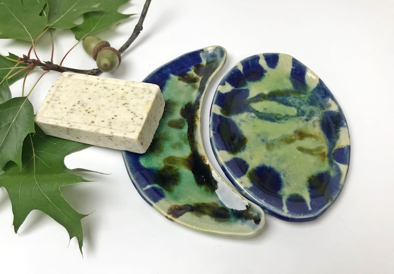 Ceramystiq Luna Series Soap Dish and Jewelry Plate - Thumbnail 2
