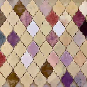 SUPER OFFER! Series Endings! 0,3 m2, tile set,handmade ceramic tiles, handmade tiles,Ready for shipping