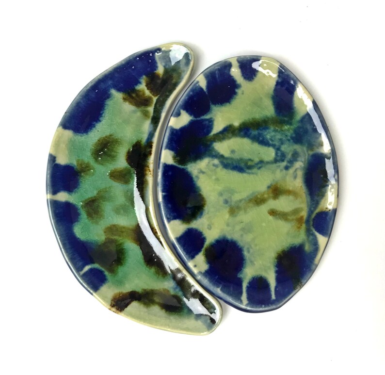 Ceramystiq Luna Series Soap Dish and Jewelry Plate
