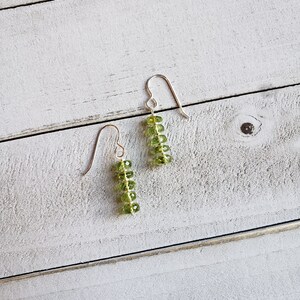 Peridot and Sterling Silver Earrings