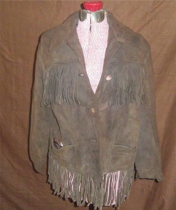 VINTAGE Seude Fringed Jacket – 1960's