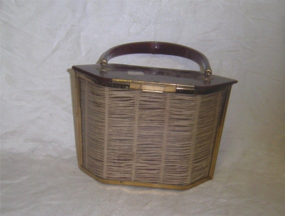 Lucite Purse Basketweave Pattern - image 1