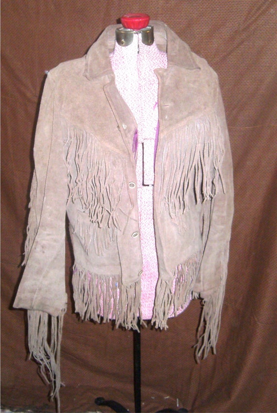 VINTAGE Seude Fringed Jacket – 1960's