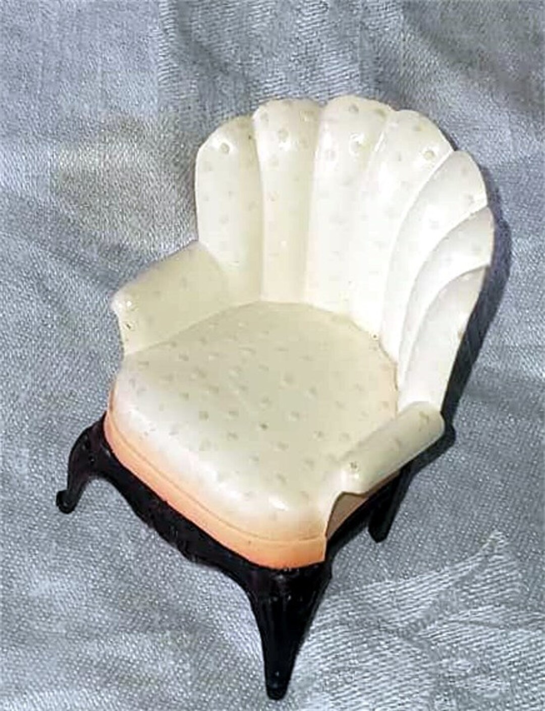 RENWAL Doll House Furniture Wing Back Chair white Etsy