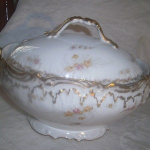 HIGGINS & SEITER – Limoges France Soup Tureen – 1890s