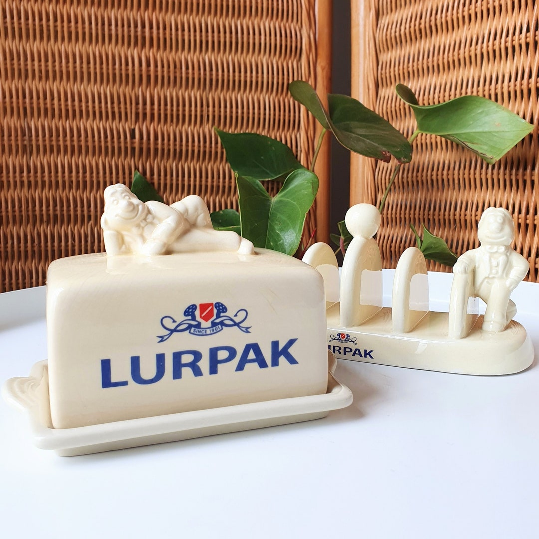 Vintage 1980s Collectible Ceramic Lurpak Butter Dish and Toast Etsy