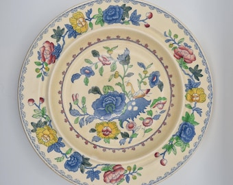 Plato antiguo de porcelana Masons Patent Ironstone Regency, estilo decorativo Art Déco