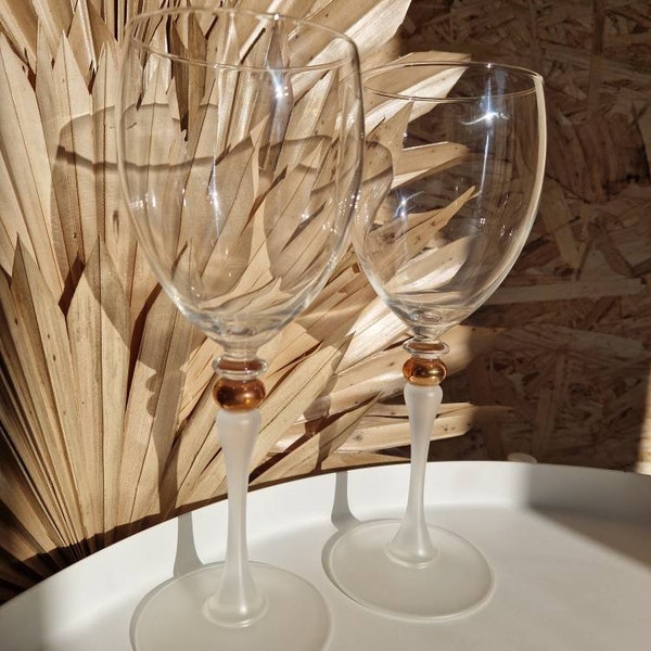 Fancy Gold Wine Glasses Etsy