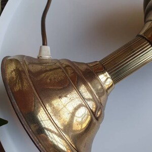 Large Vintage Midcentury Retro Bohemian converted oil lamp image 8