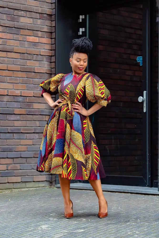 NEFERTITI BROWN FLARE Dress - Etsy