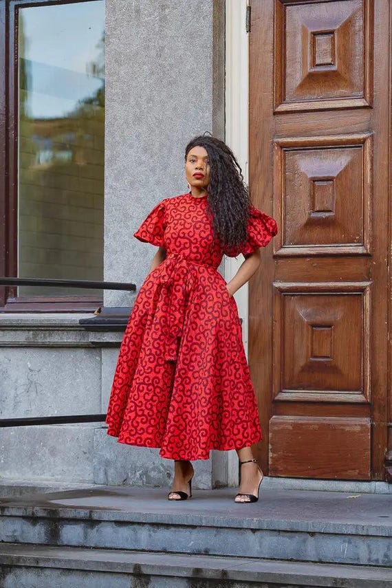 ruby red dress RUBY RED LACE UP HIGH SLIT SATIN DRESS As Shown / XS main image 1
