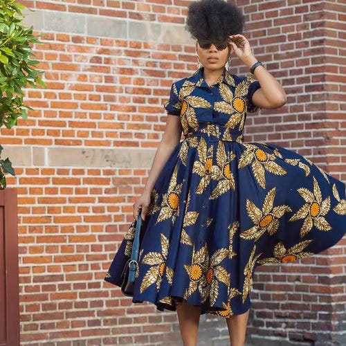 Dark Blue Jeans Pinafore Dress / Apron Denim Dress / Sarafan Dress