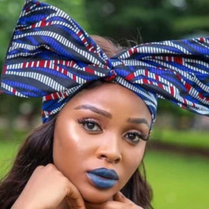 Saada African Head Wraps - Head Scarf For Women - African Fashion Wear - Trendy African Wear - Christmas Gift For Her