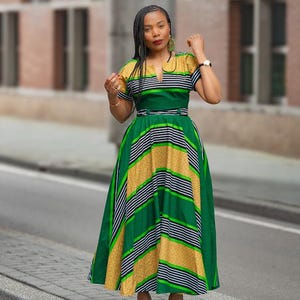 green funeral dress Ghana cf-size-eu-42-us-10-5