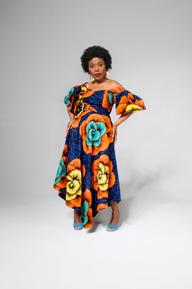 Bold Print Dress Etsy