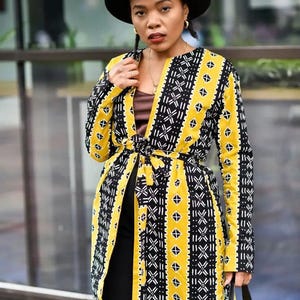 Oba Tribal Yellow Jacket Dresses